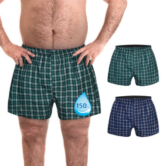 Summer Recommendations - Men's Washable Incontinence Shorts - Absorbent 150ml (Moderate incontinence)