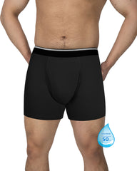 Reusable Men's Incontinence Boxer Briefs - ABSORBENCY(50ml)  - 95% Viscose