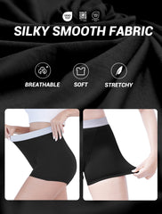 Washable Women's Period Underwear  ( Black, Two-pack ) - 50ML ( Boyshorts )