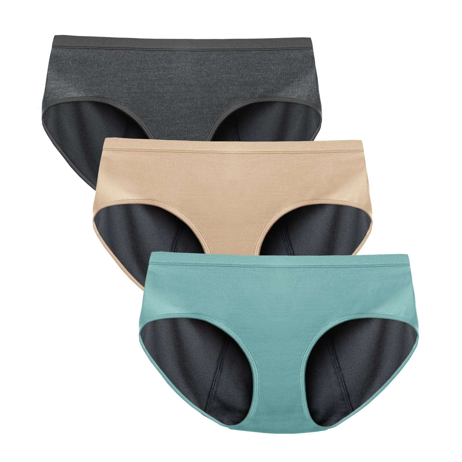 TIICHOO Period Underwear for Women Silky Soft Absorbent Hipster