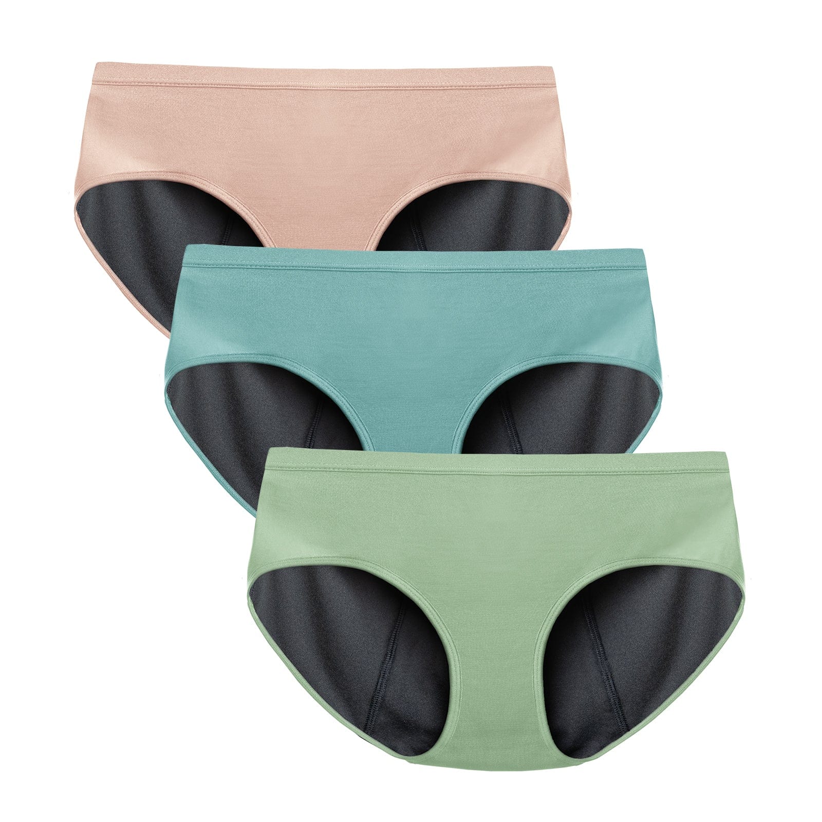 Green Seamless Period Panties 50ml Absorption Menstrual Women
