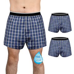 Washable Men's Incontinence Boxer Briefs, Urinary Incontinence Shorts - EXTRA ABSORBENCY(150ml) -Pleid